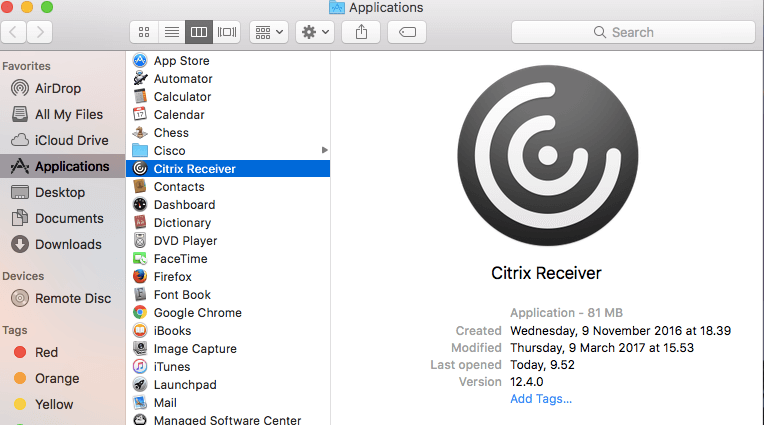 Citrix Receiver